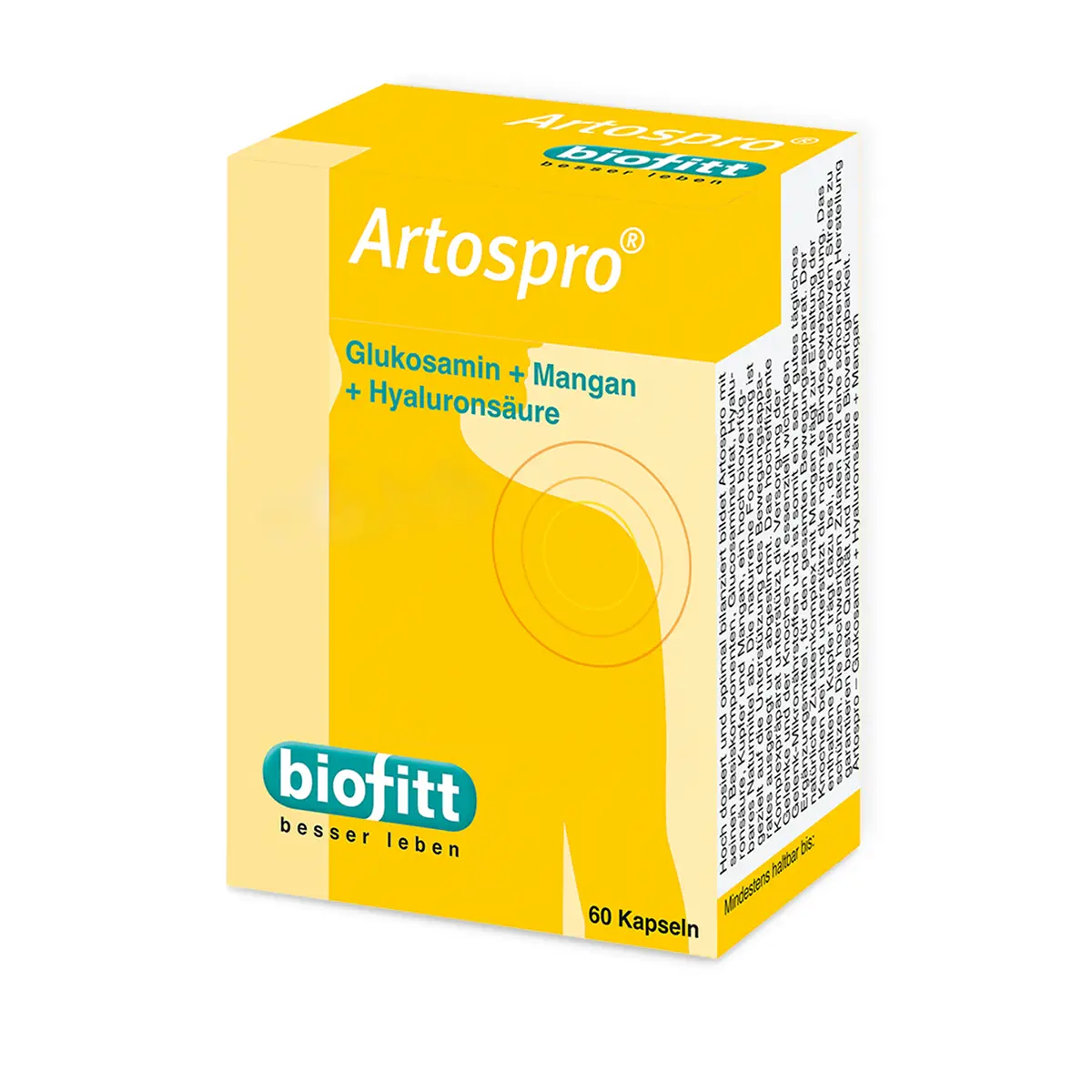 Artospro Gelenk-Kapseln von biofitt als Produktpackung