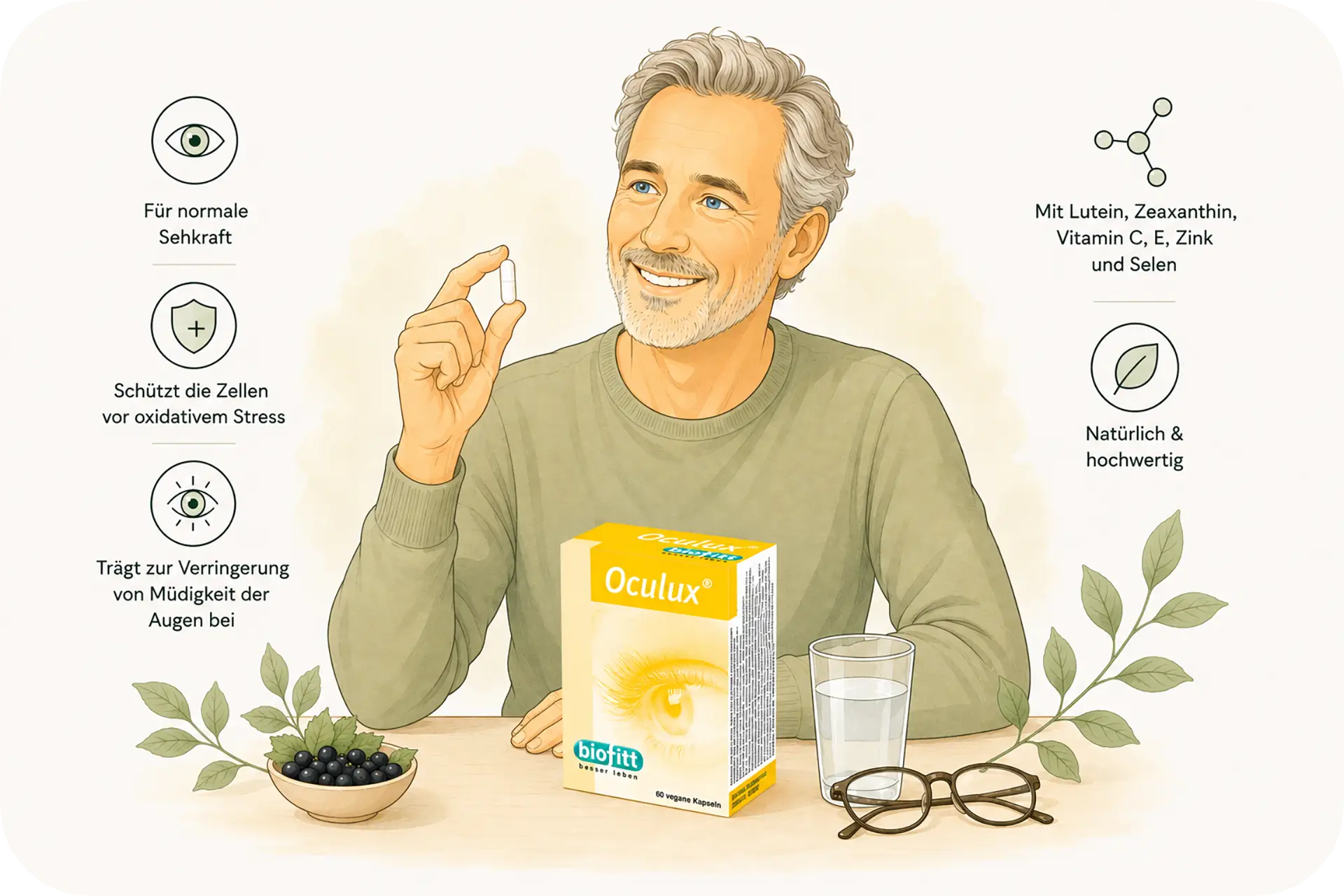 Augenpräparat Oculux Illustration