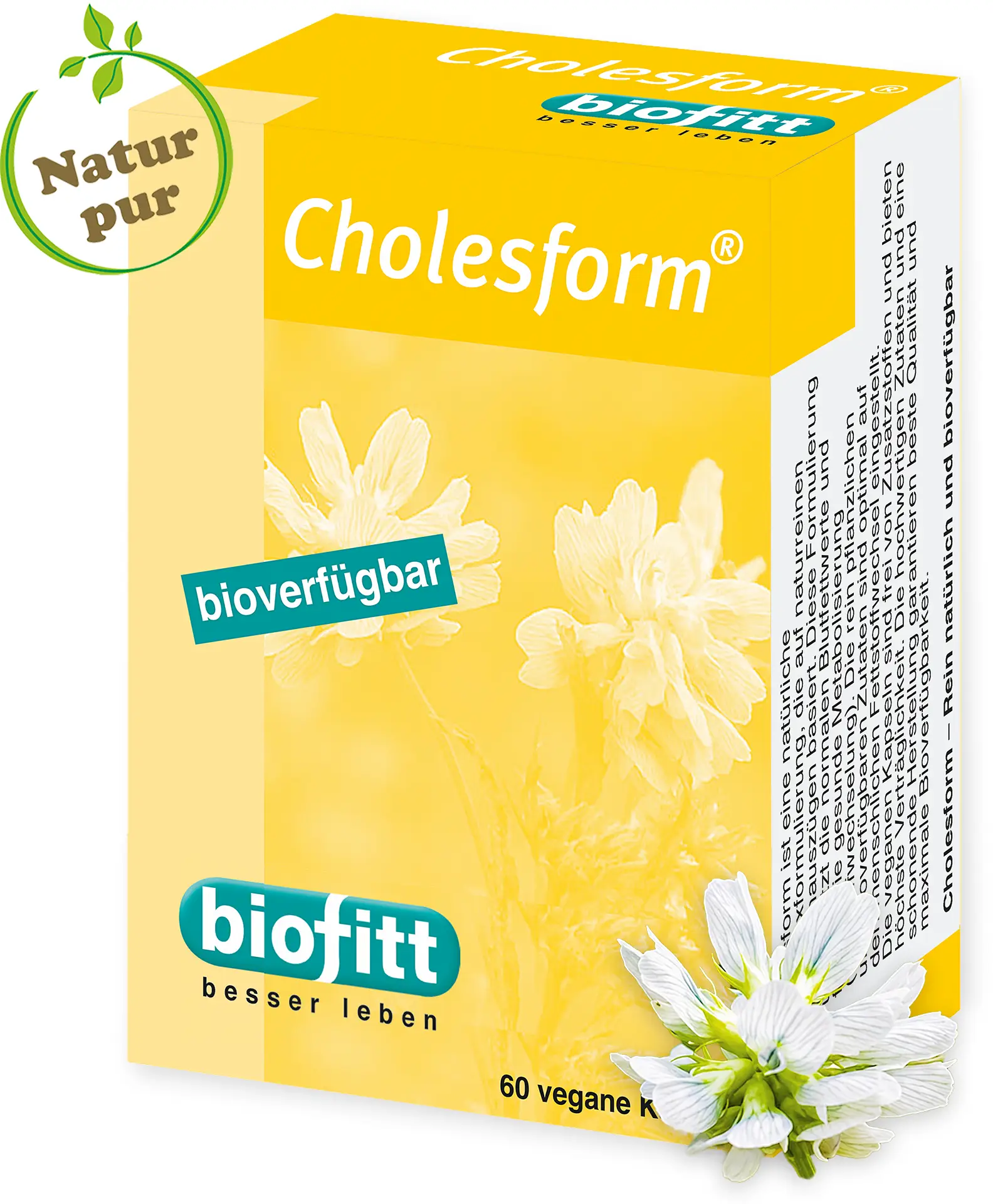 Cholesform Cholesterin-Kapseln mit Phytosterolen, Cholin und Pflanzenextrakten