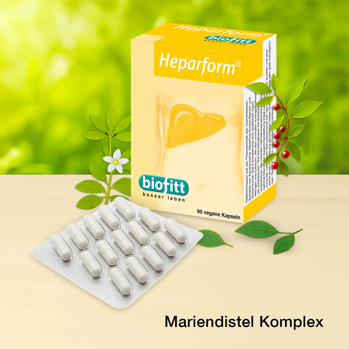 Heparform mit Mariendistel, Artischocke, Löwenzahn, Cholin und Zink
