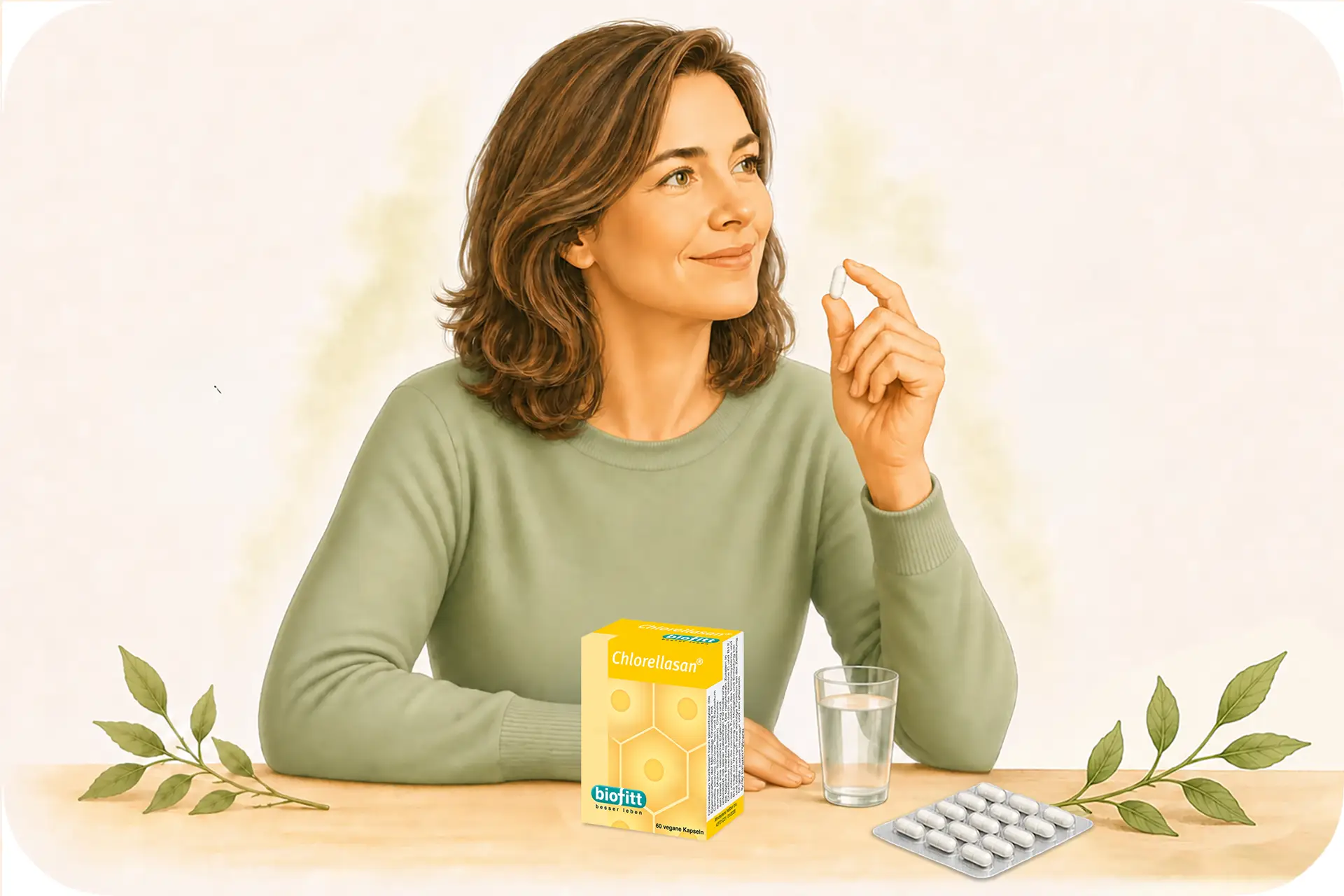 Chlorellasan Chlorella Kapseln für die tägliche Anwendung